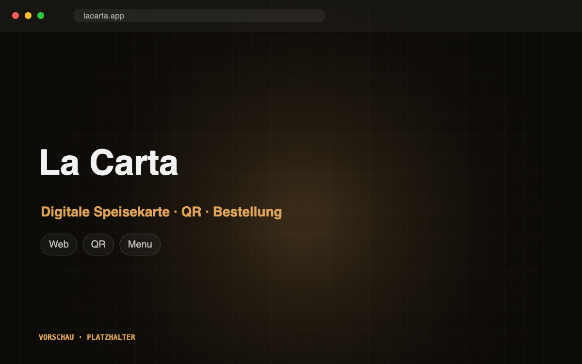La Carta digitale Speisekarte Screenshot